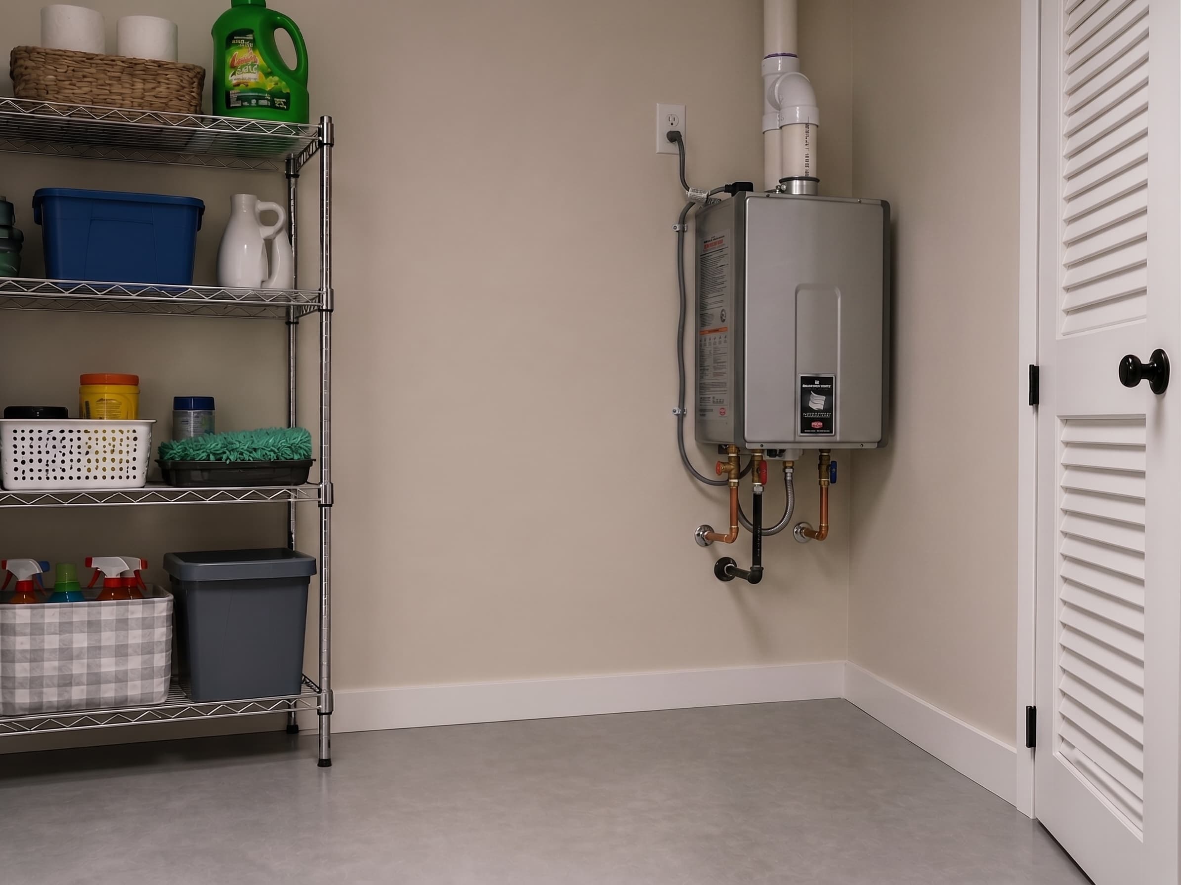 Bradford White tankless water heater wall-mounted